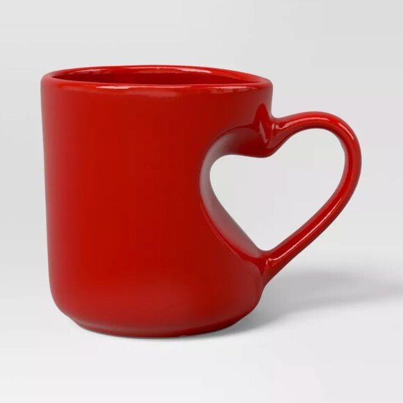 TARGET THRESHOLD HEART HANDLE MUG RED 1CT - Picture 3 of 5